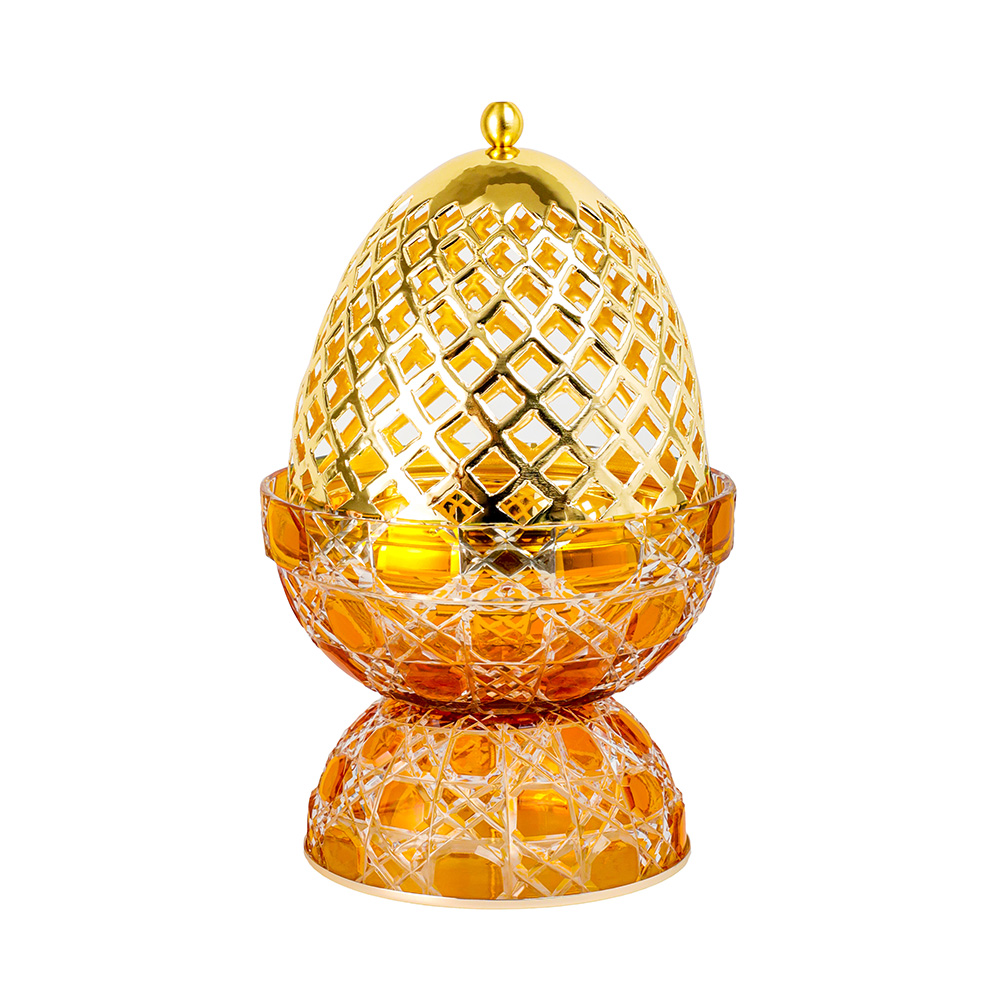 Picture of Crystal Egg Yellow Gold Large Burner