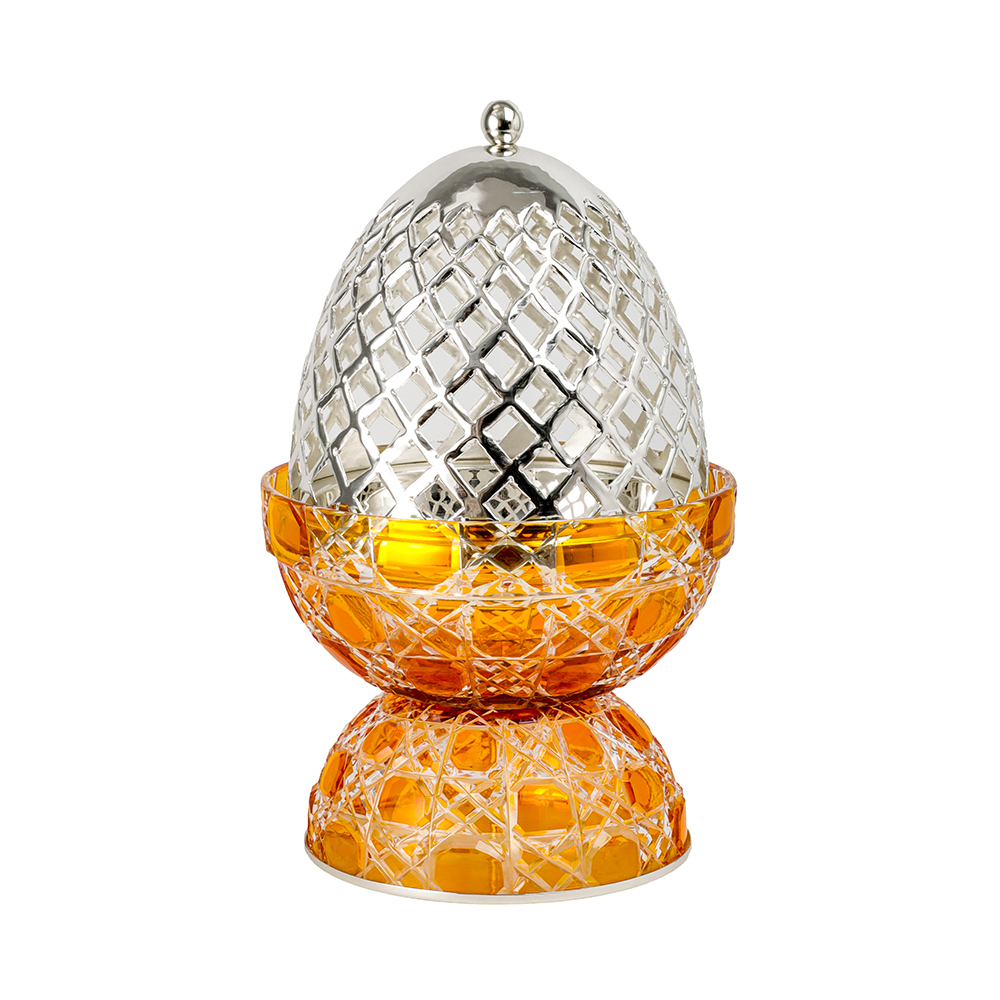Picture of Crystal Egg Yelow Silver Large Burner