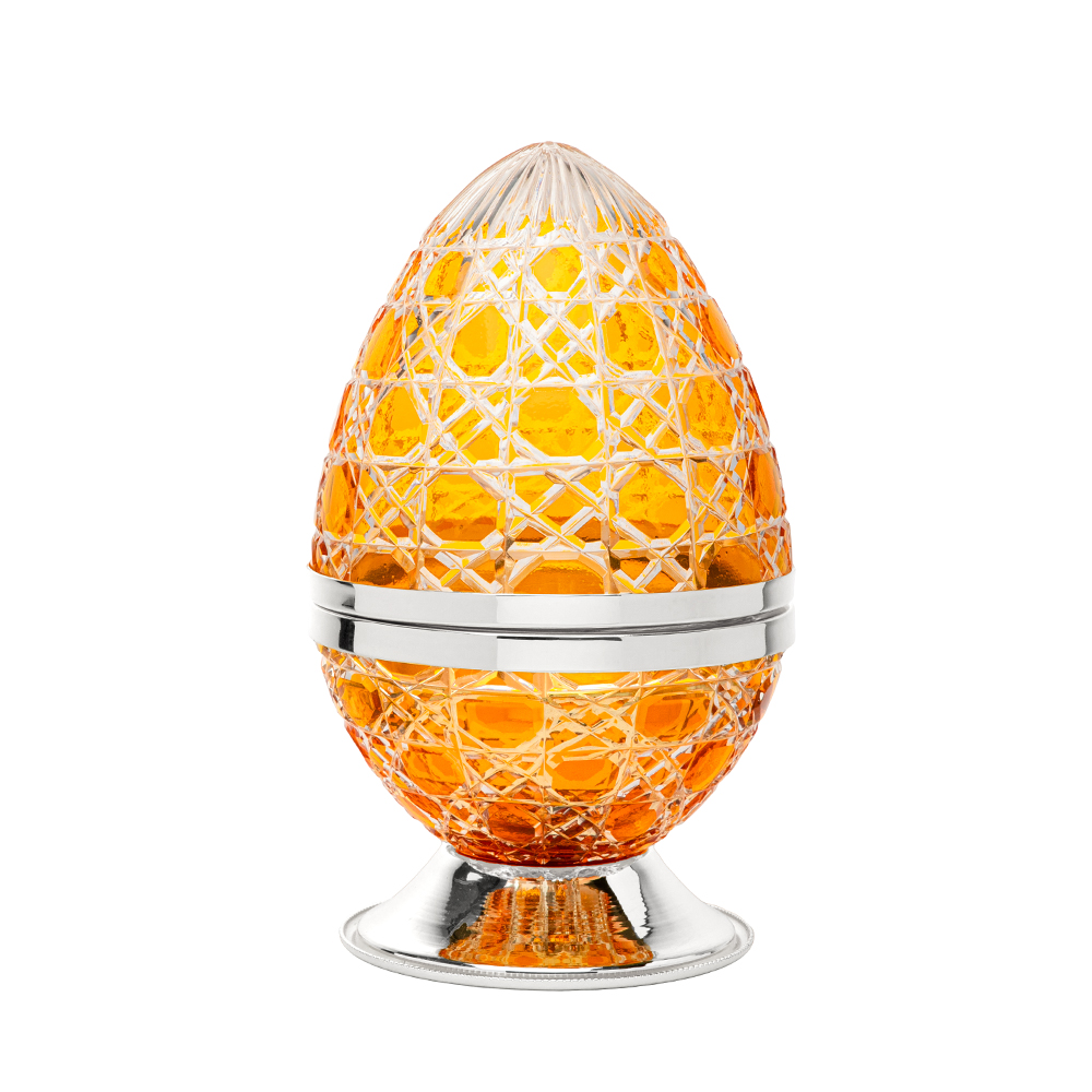 Picture of Crystal Egg Yellow Silver Large Burner