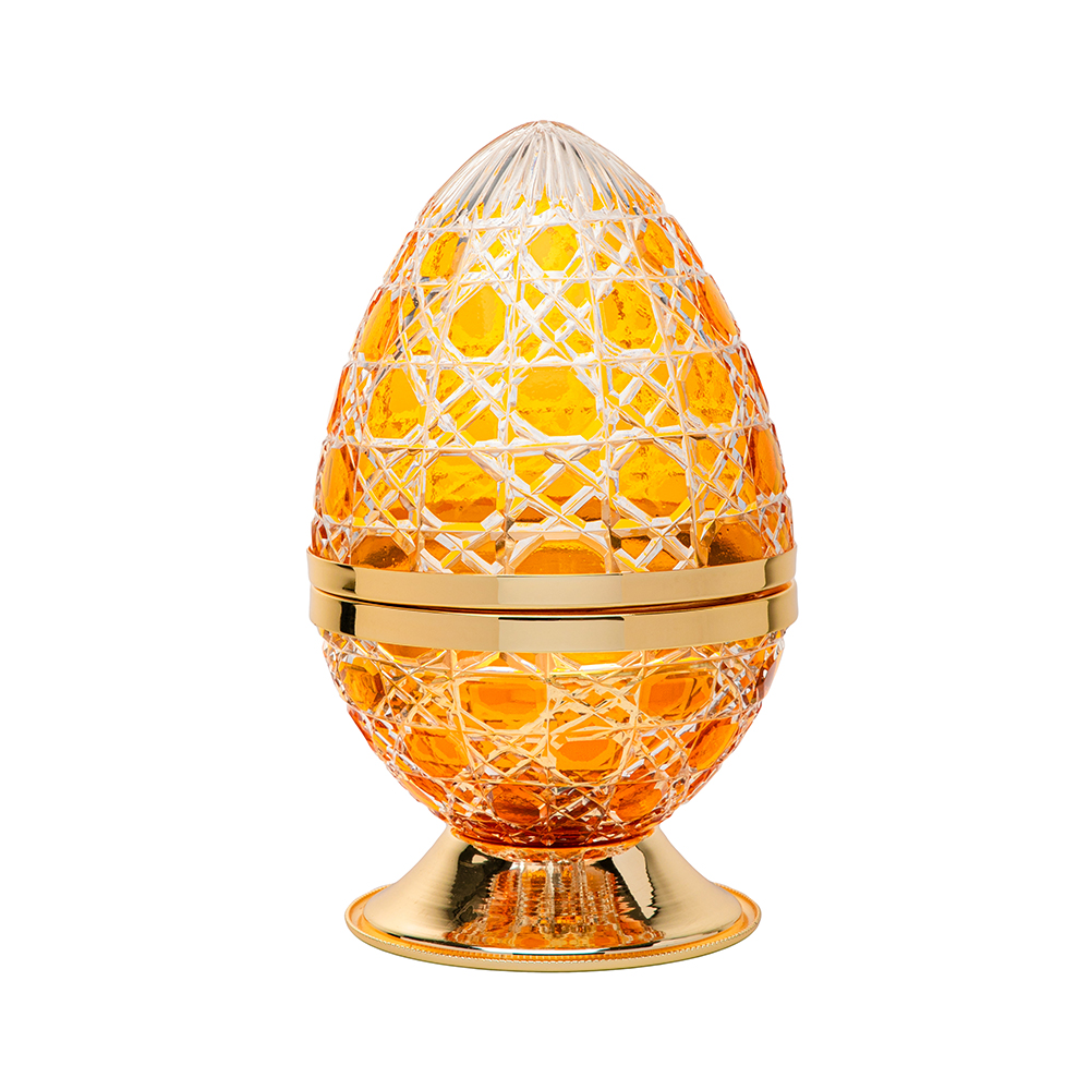 Picture of Crystal Egg Yellow Gold Large Burner
