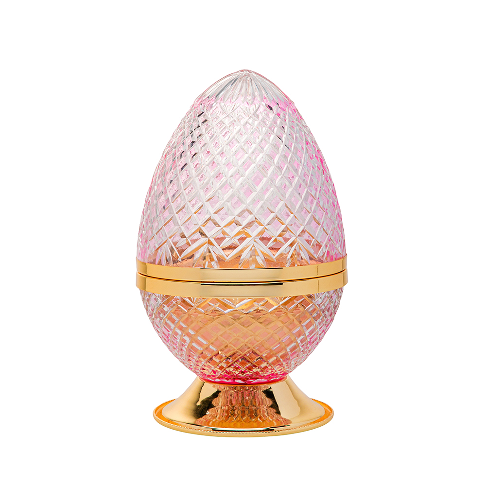 Picture of Crystal Egg Pink Gold Large Burner