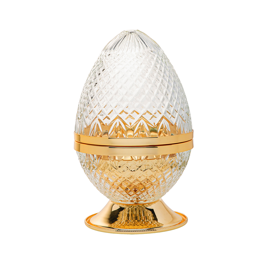 Picture of Crystal Egg Clear Gold Burner