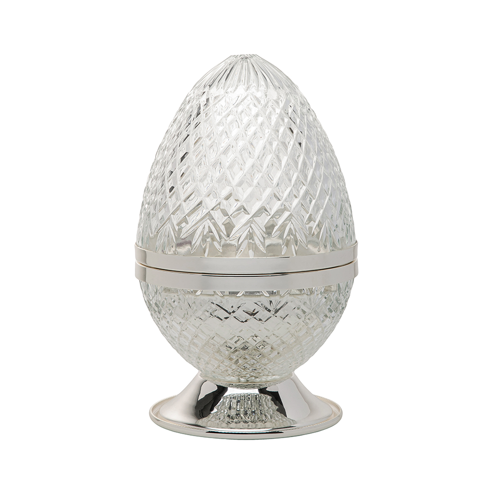 Picture of Crystal Egg Clear Silver Burner