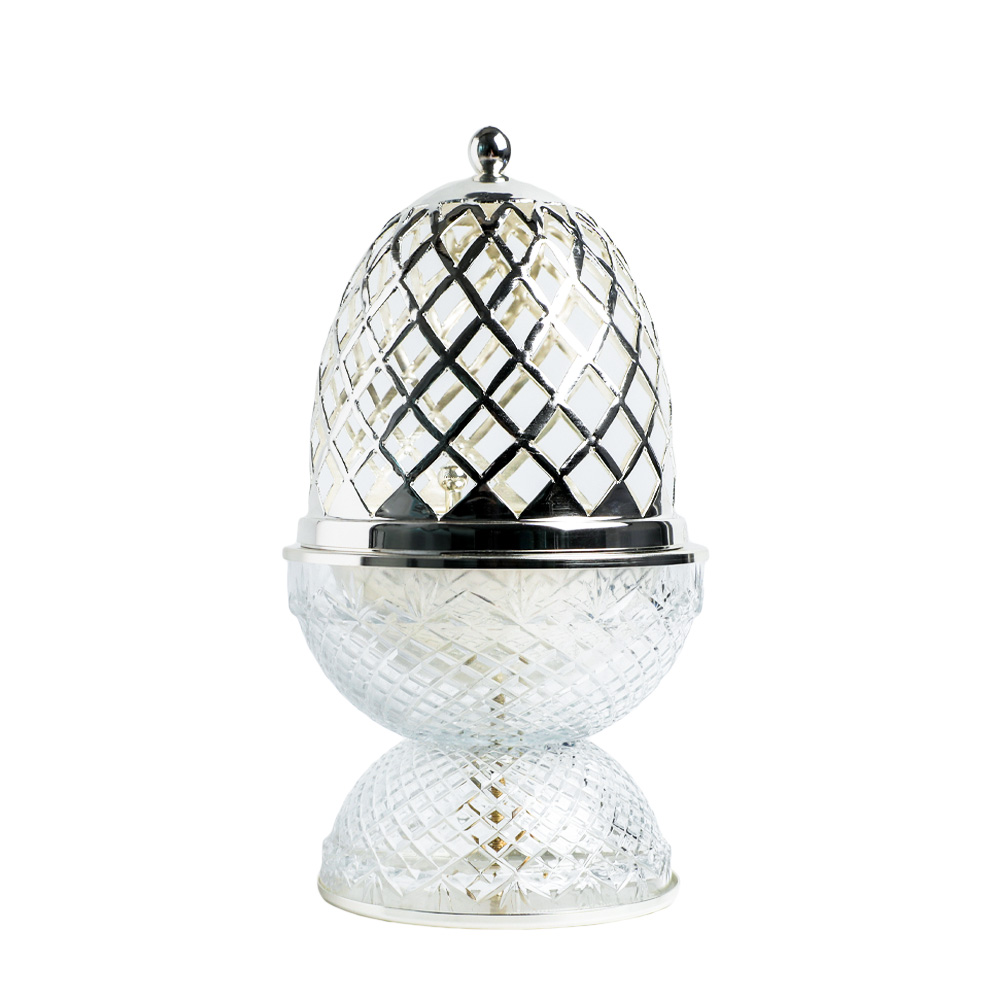 Picture of Crystal Egg Clear Silver Large Burner