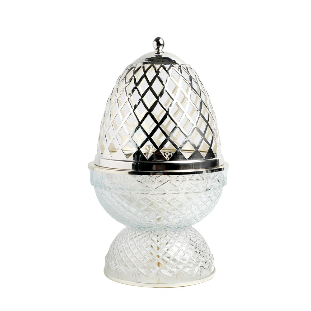 Picture of Crystal Egg Clear Silver Small Burner