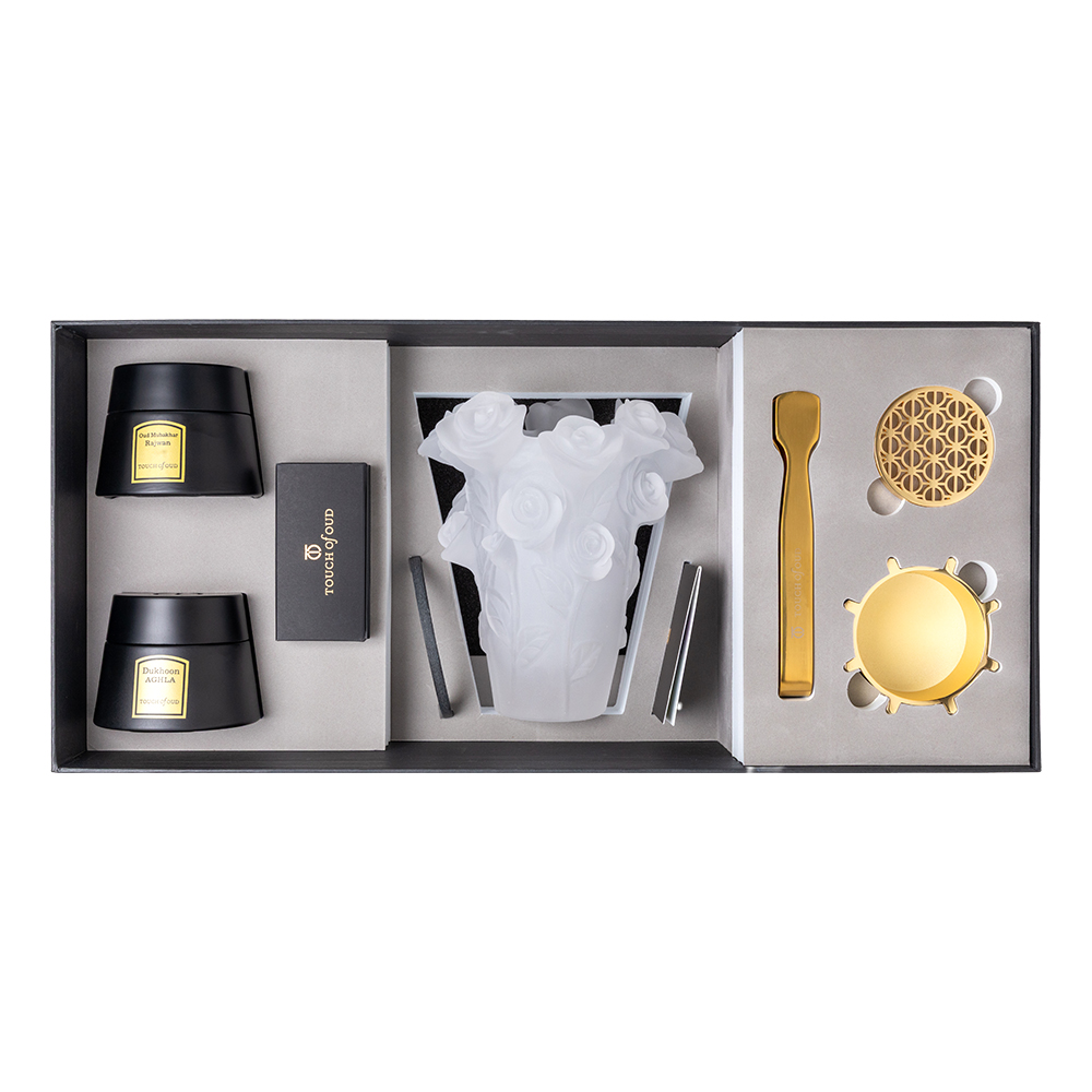 Picture of 5pc Gift Set White Flower Burner