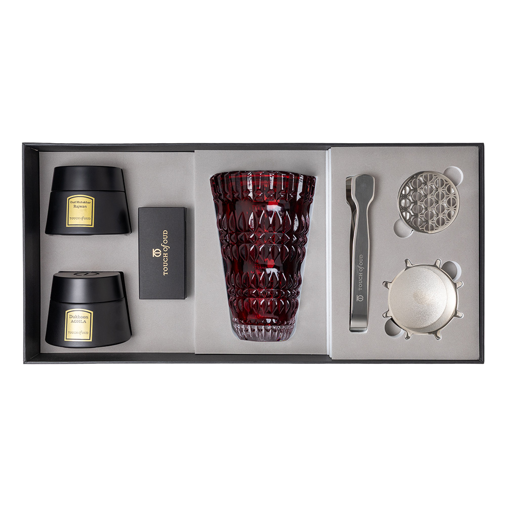 Picture of 5pcs Gift Set -Red Burner Bukhoor Dukhoon