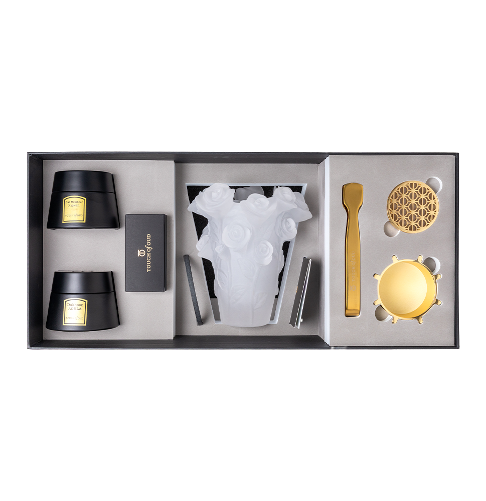 Picture of 5pcs Gift Set White Flower Burner