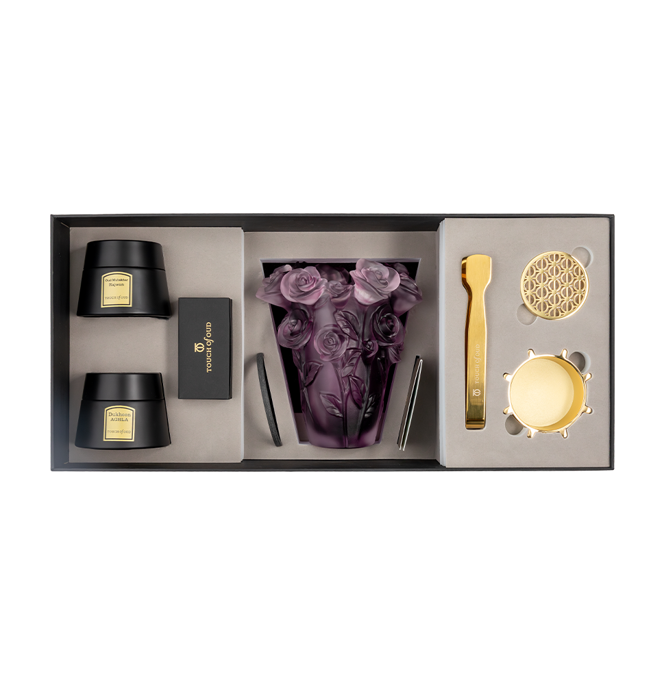 Picture of 5Pcs Gift Set Purple Flower Burner